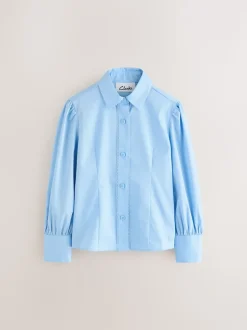 Chemise d’école Clarks ajustée à manches longues