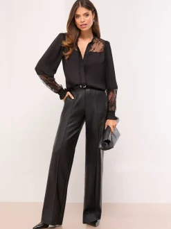 Chemise grand-père Lipsy avec dentelle