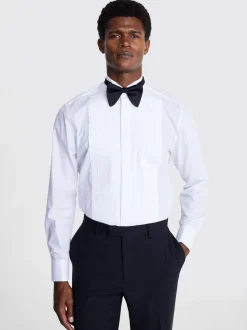 Chemise MOSS Habillée à col cassé plissé