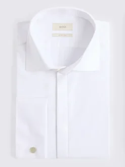 Chemise MOSS slim à patte de boutonnage dissimulée