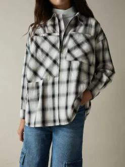 Chemises Carreaux oversizeReiss Ulla % coton 100