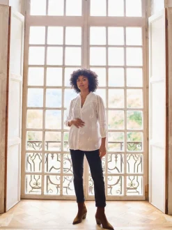 Chemisier brodé en coton Seraphine Grossesse et Allaitement