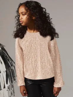 Chemisier NAME IT en velours à sequins avec nœud