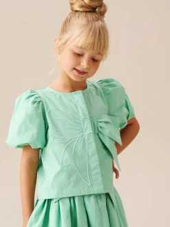 Chemisier tissé Angel & Rocket Roxie avec ornements à nœud