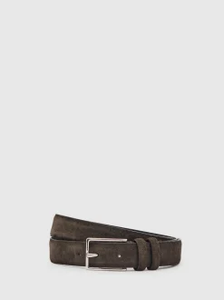 chocolat - Ceinture daim Reiss Dante