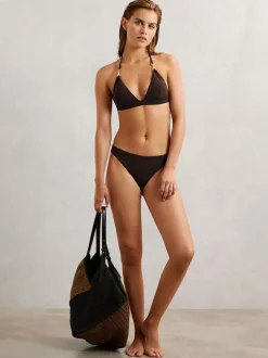 chocolat - Haut de bikini triangle dos nu Reiss Riah