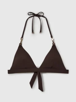 chocolat - Haut de bikini triangle dos nu Reiss Riah