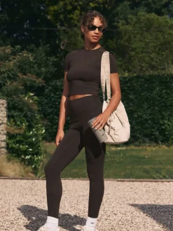 chocolat - soi-même. Legging taille haute