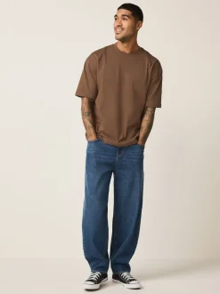 Chocolat brun - Coupe ample - T-shirt épais