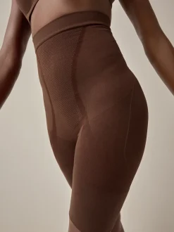 Chocolat Nude - Slips gainants fermes sans coutures pour le contrôle du ventre