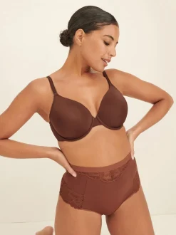 Chocolat Nude - Tongs taille haute légers et modelants pour le contrôle de l'abdomen 2 Pack
