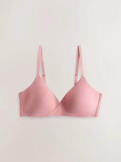 Chocolat/rose/crème - Lot de 3 soutiens-gorge en mélange de coton Ultimate Comfort