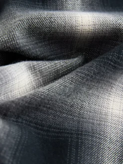 Chèque Mono Core - Chemise à carreaux avec col de baseball à manches longues (3mois7ans)