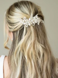 Clip de déclaration Ivoire & Co Pearl Blossom