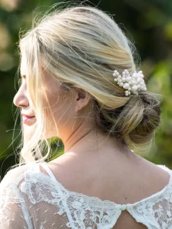 Clip de déclaration Ivoire & Co Pearl Blossom