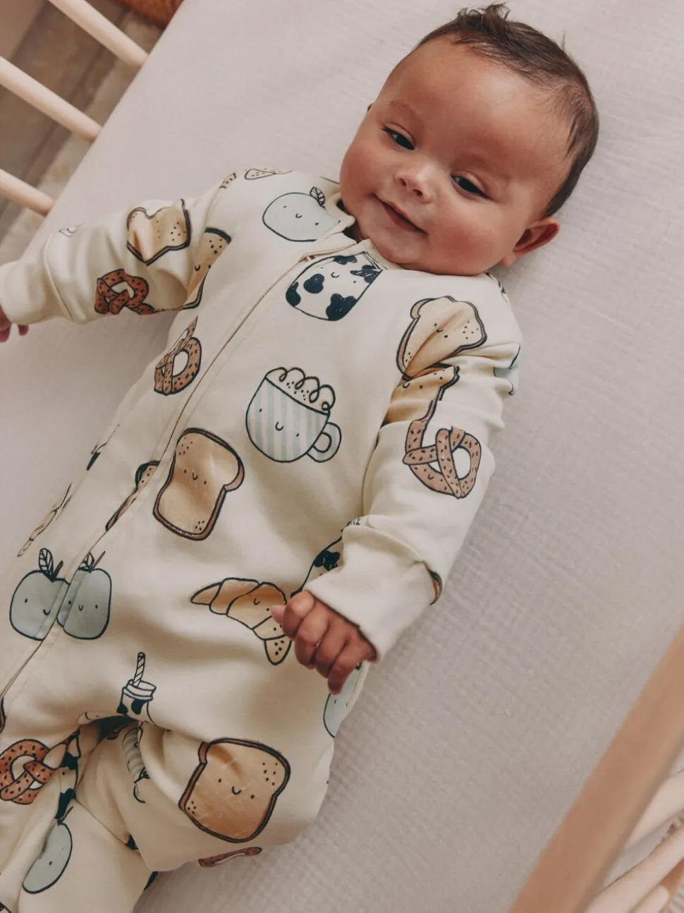 Club du petit-déjeuner écru - 2.5 TOG Combinaison de nuit matelassée Bébé