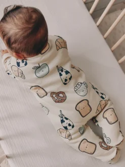 Club du petit-déjeuner écru - 2.5 TOG Combinaison de nuit matelassée Bébé