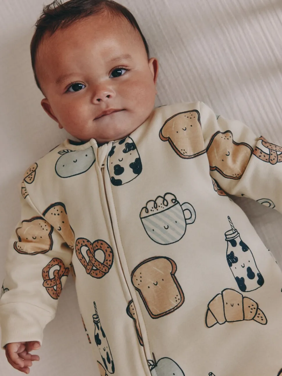 Club du petit-déjeuner écru - 2.5 TOG Combinaison de nuit matelassée Bébé