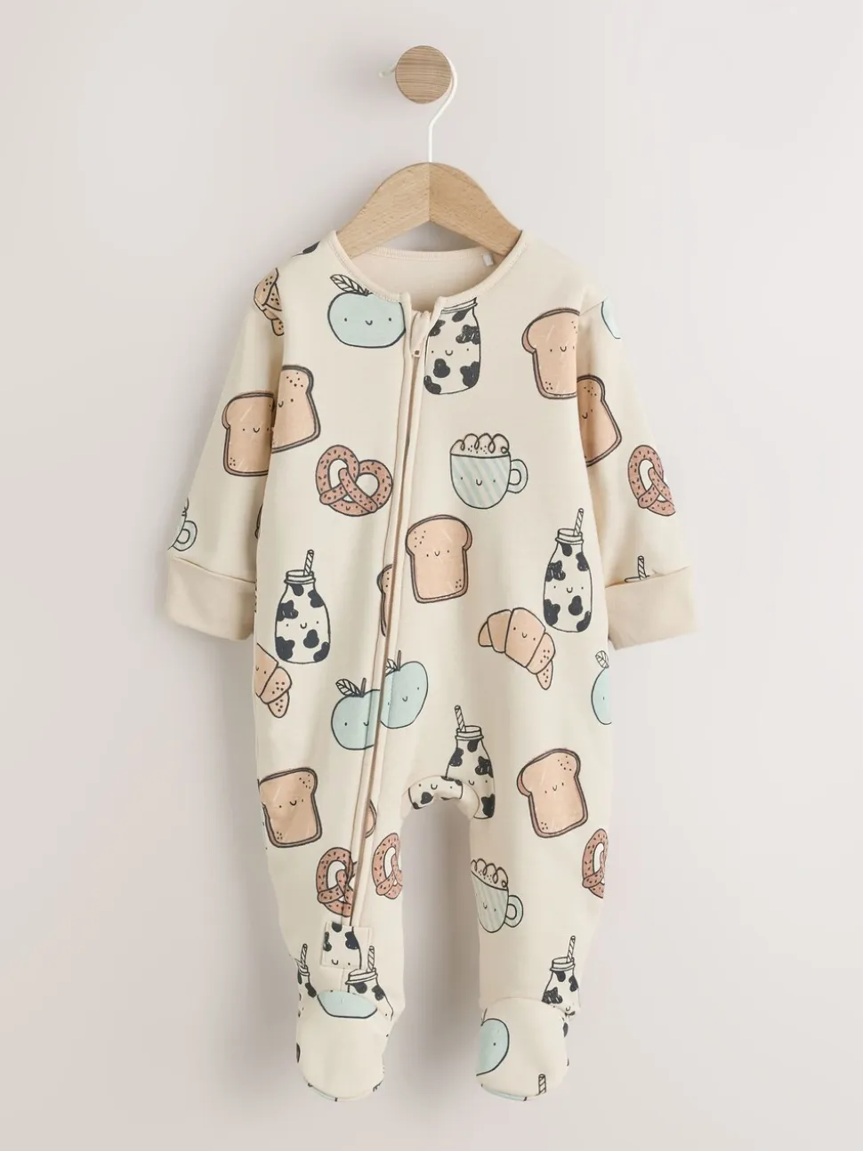 Club du petit-déjeuner écru - 2.5 TOG Combinaison de nuit matelassée Bébé