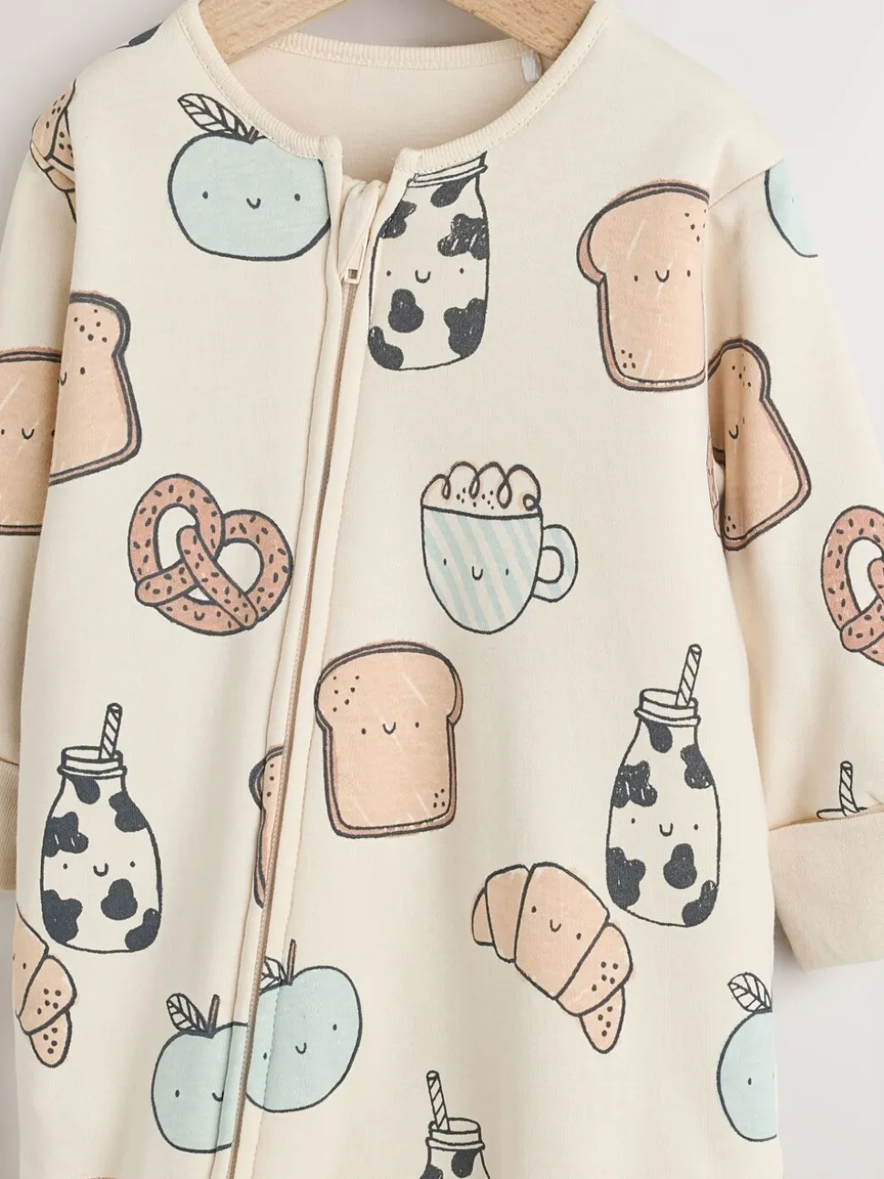 Club du petit-déjeuner écru - 2.5 TOG Combinaison de nuit matelassée Bébé