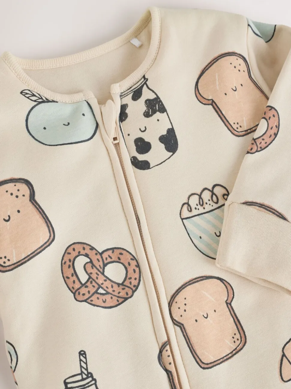 Club du petit-déjeuner écru - 2.5 TOG Combinaison de nuit matelassée Bébé