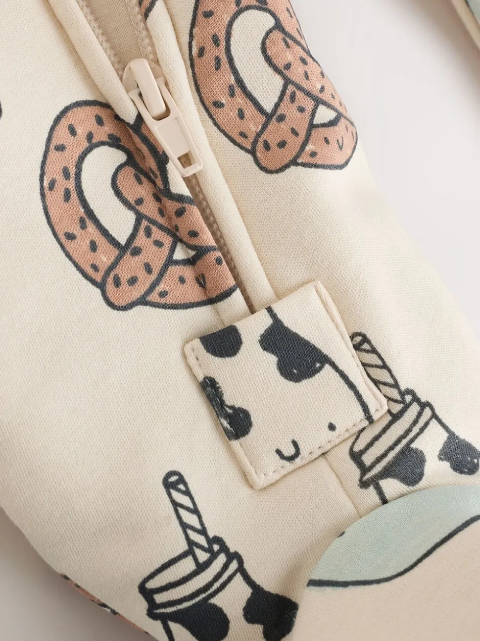 Club du petit-déjeuner écru - 2.5 TOG Combinaison de nuit matelassée Bébé