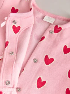 Coeur rose - Ensemble haut et Leggings 2 Pieces (0mois-2ans)