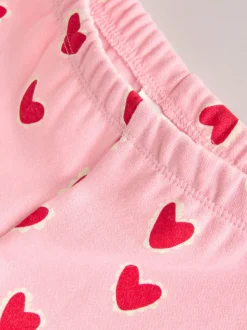 Coeur rose - Ensemble haut et Leggings 2 Pieces (0mois-2ans)