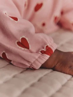 Coeur rose - Ensemble haut et Leggings 2 Pieces (0mois-2ans)
