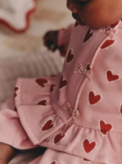 Coeur rose - Ensemble haut et Leggings 2 Pieces (0mois-2ans)
