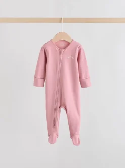 Coeur rose - Lot de 3 dors-bien bébé à fermeture éclair bidirectionnelle (0-2ans)