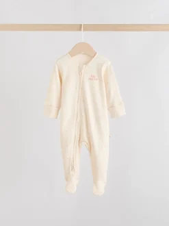 Coeur rose - Lot de 3 dors-bien bébé à fermeture éclair bidirectionnelle (0-2ans)