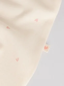 Coeur rose - Lot de 3 dors-bien bébé à fermeture éclair bidirectionnelle (0-2ans)
