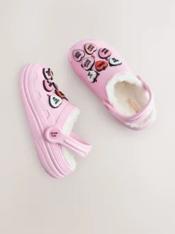 Coeur rose - Sabots chaussons