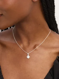 Coffret cadeau Simply Silver coffret cadeau avec trèfle à losanges polis