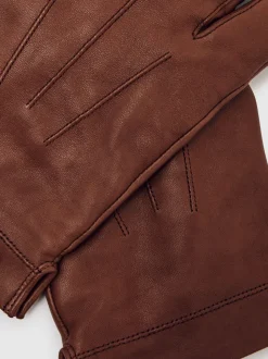 Cognac - Gants Reiss Monty Nappa en cuir