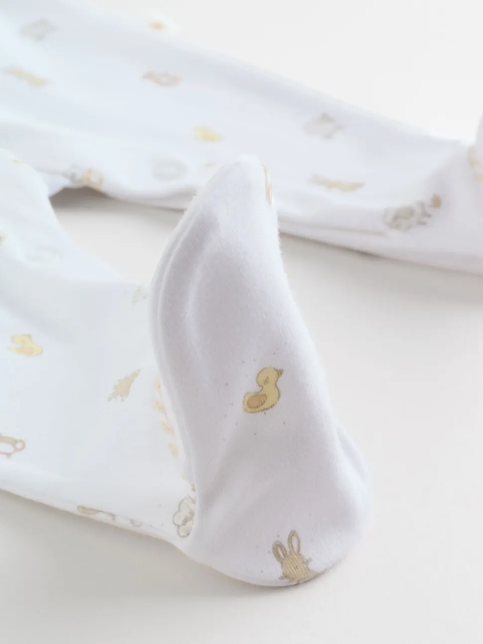 Col blanc - Combinaisons de nuit pour bébé 3 Pack (0-2ans)