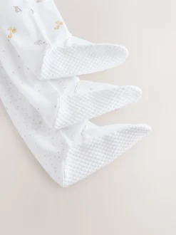 Col blanc - Combinaisons de nuit pour bébé 3 Pack (0-2ans)