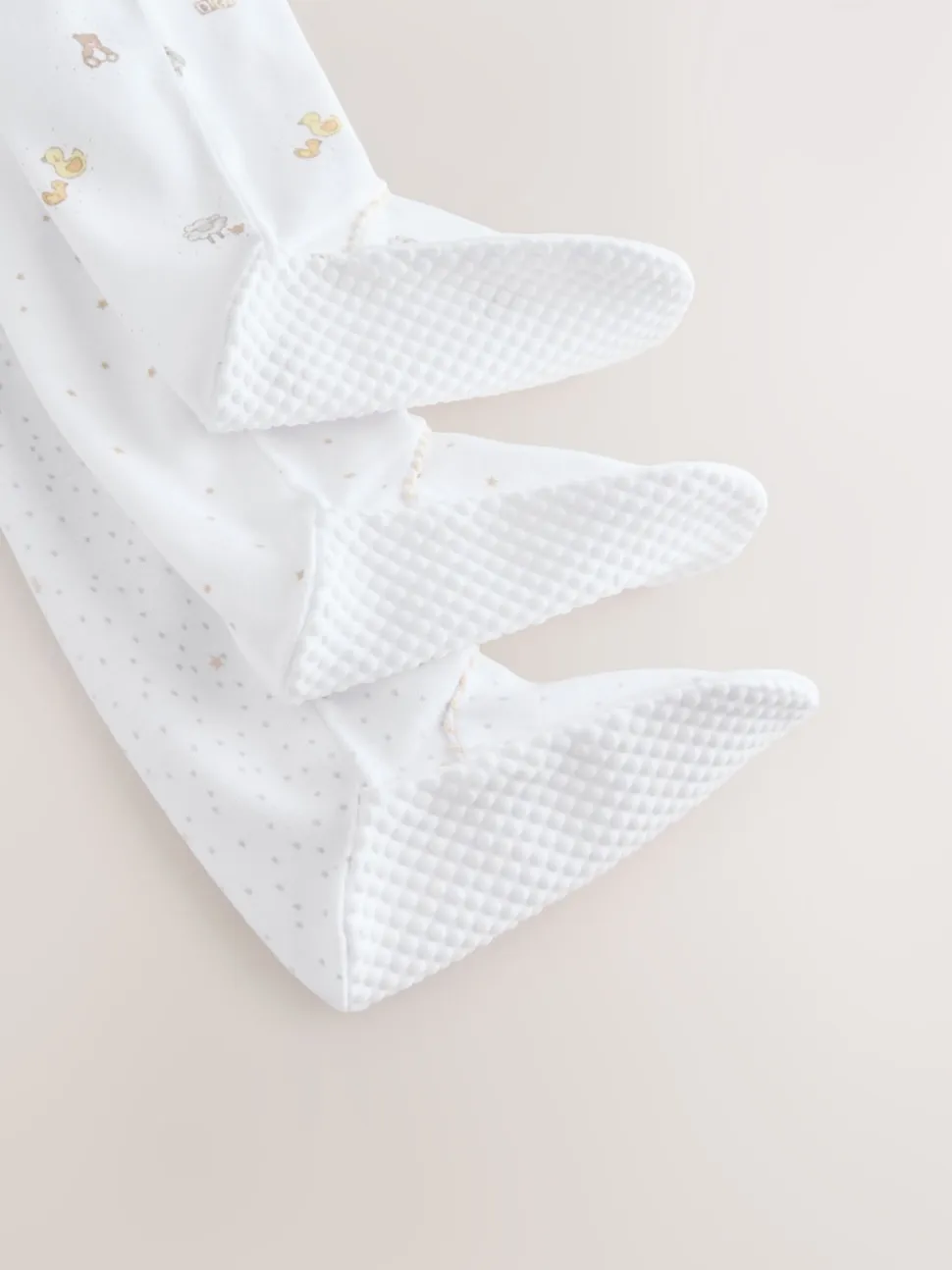 Col blanc - Combinaisons de nuit pour bébé 3 Pack (0-2ans)