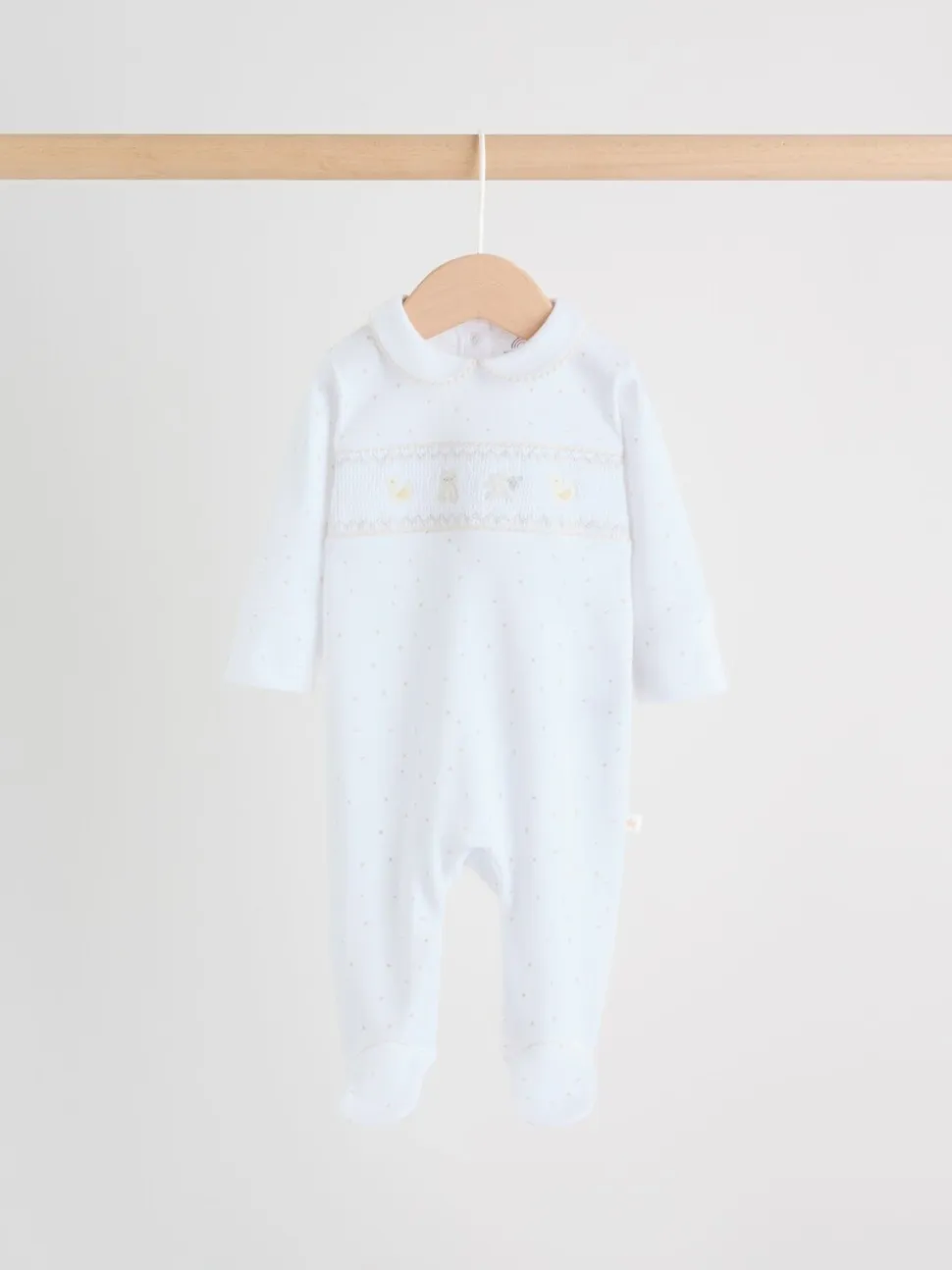 Col blanc - Combinaisons de nuit pour bébé 3 Pack (0-2ans)