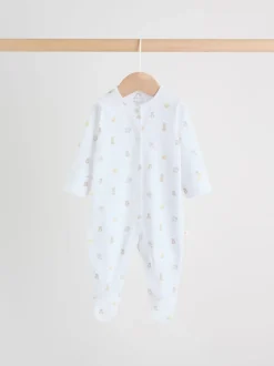 Col blanc - Combinaisons de nuit pour bébé 3 Pack (0-2ans)