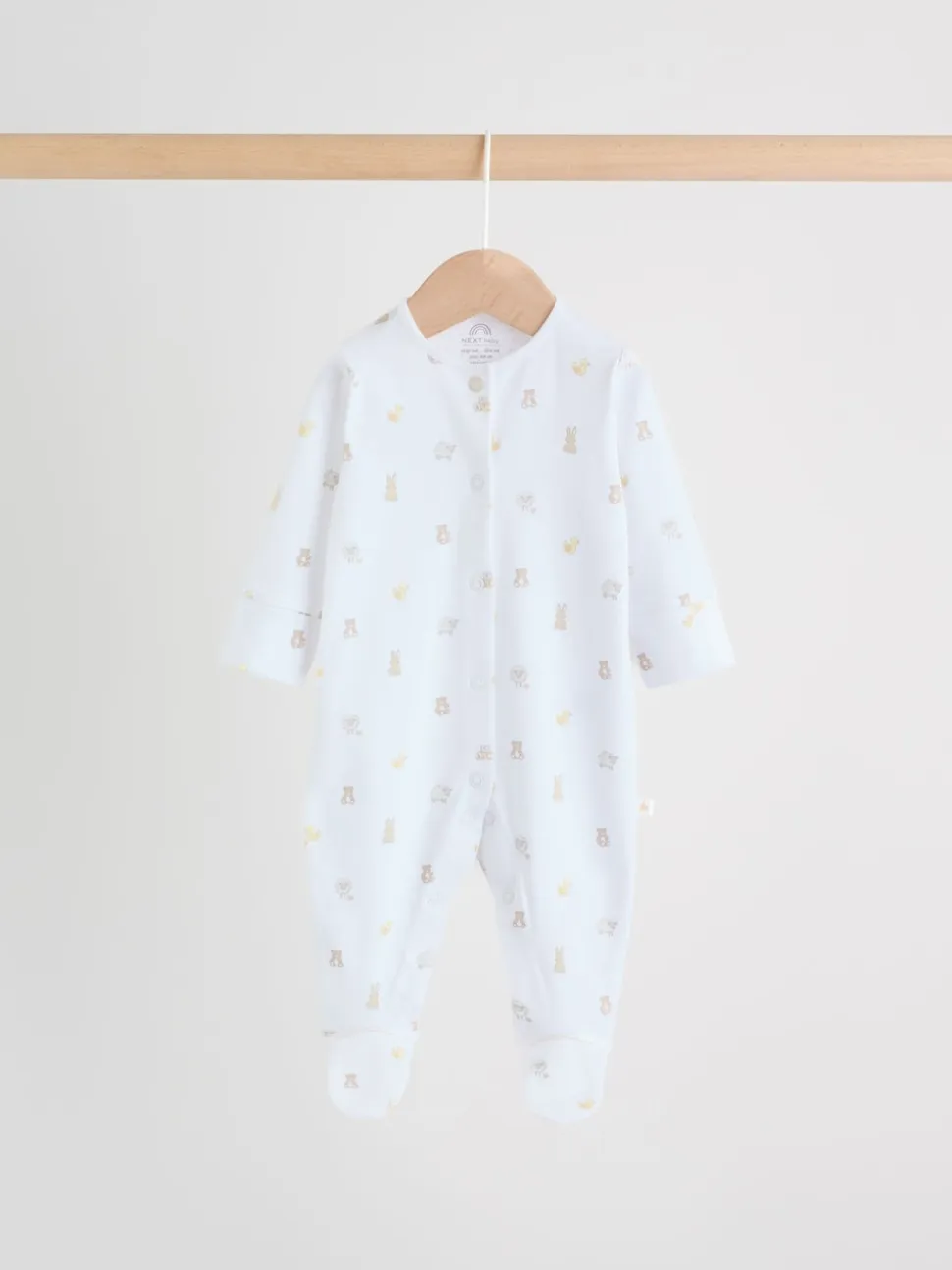 Col blanc - Combinaisons de nuit pour bébé 3 Pack (0-2ans)