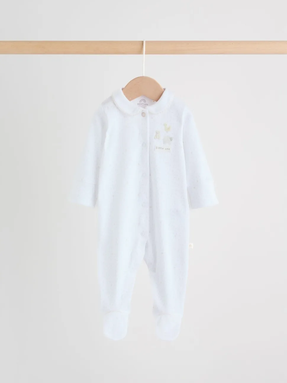 Col blanc - Combinaisons de nuit pour bébé 3 Pack (0-2ans)