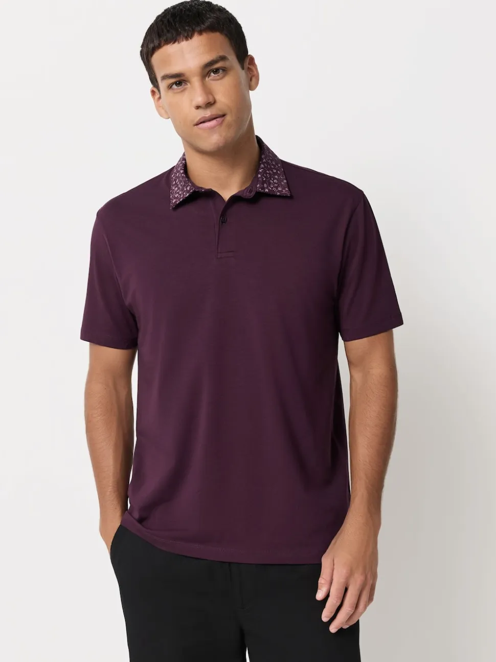 Col imprimé baies - Polo en jersey Manches courtes 3 Pack