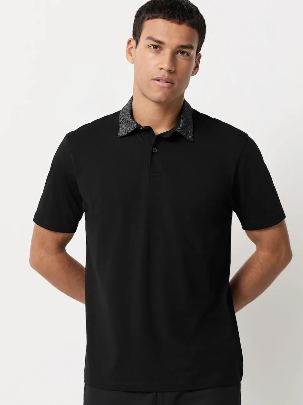 Col imprimé baies - Polo en jersey Manches courtes 3 Pack