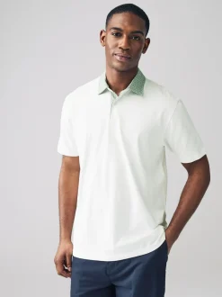 Col tissé rose / bleu / blanc - Polo en jersey Manches courtes 3 Pack