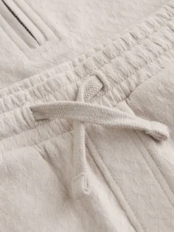 Col zippé neutre - Ensemble polos et shorts de manches (3mois-7ans)