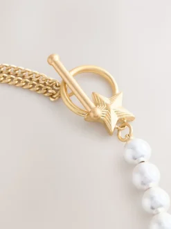 Collier chaîne et perles Rockett St George