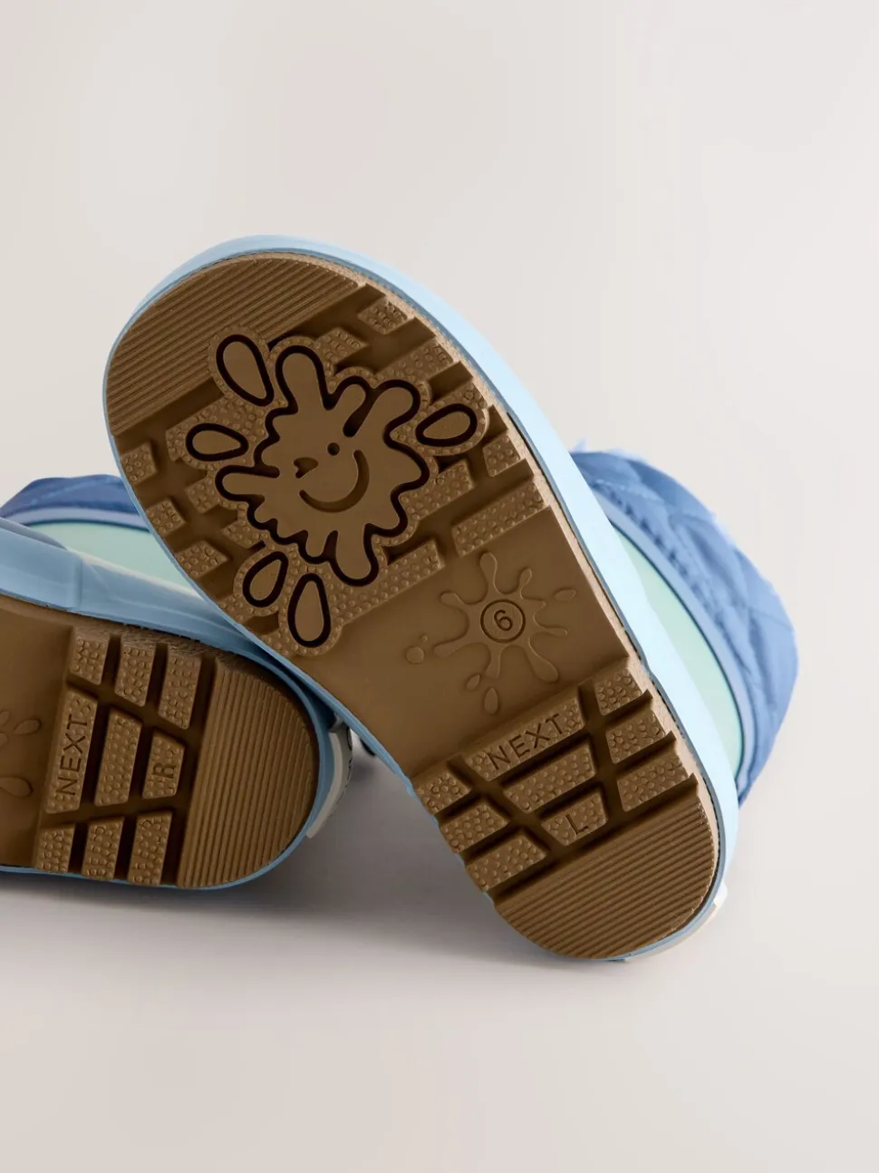 color block bleu - Bottes en caoutchouc thermique Thinsulate™ avec extrémité doublée