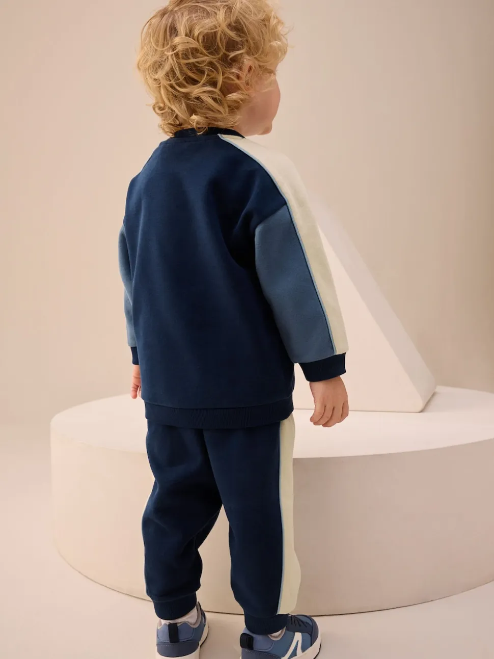 color block bleu - Ensemble Sweat-shirt et Survêtement (3mois à7ans)